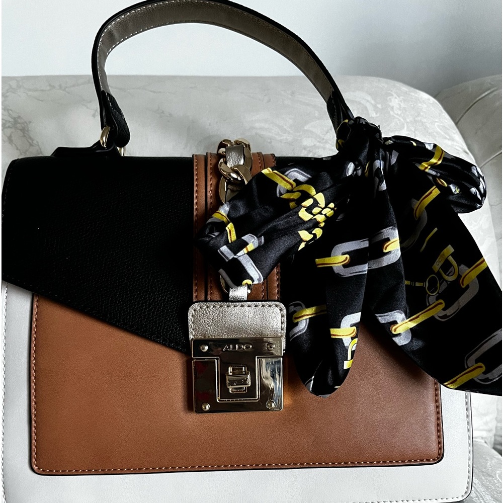 Aldo Glendaa Top Handle Bag w/detachable scarf
